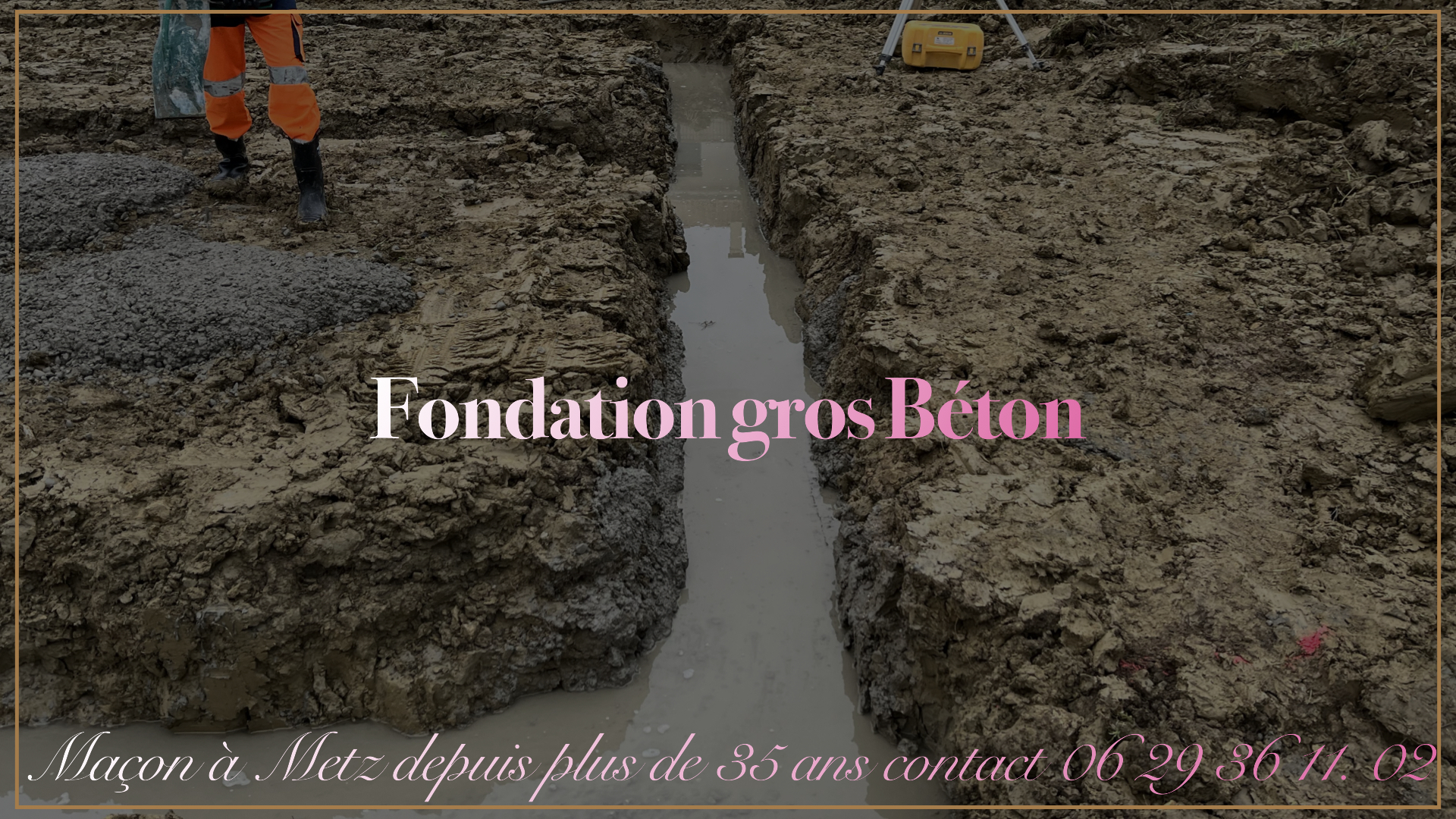 Fondation gros Béton BT Construction
