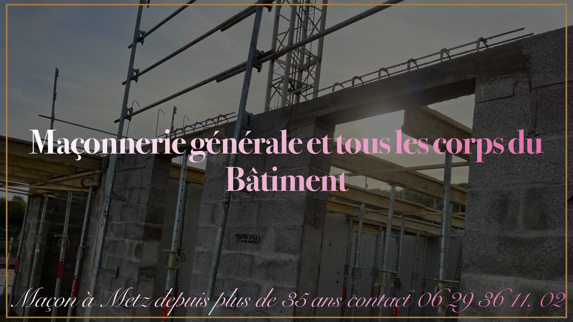 Maçonnerie générale et tous les corps du Bâtiment BT Construction