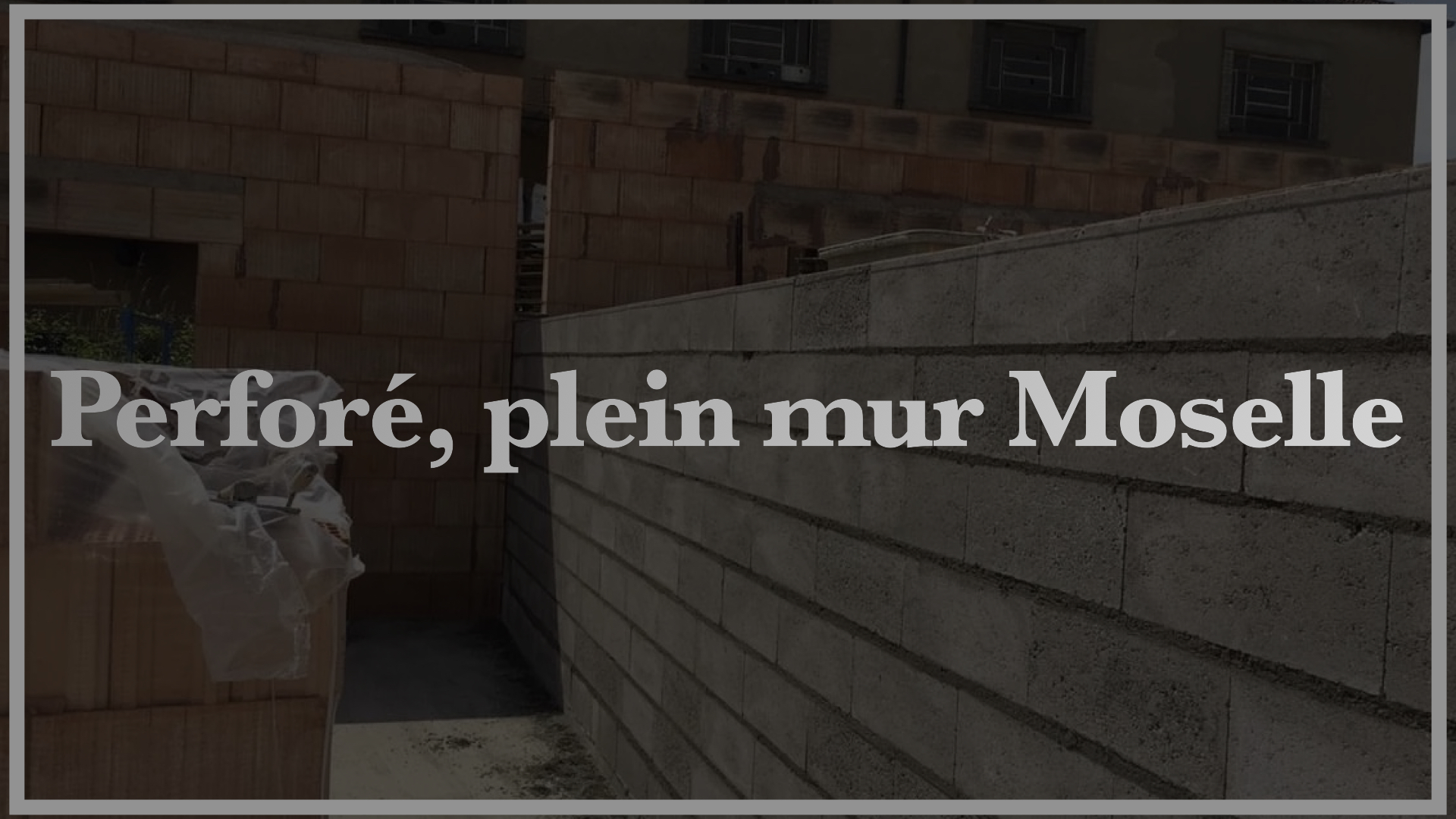Perforé plein Mur Moselle 