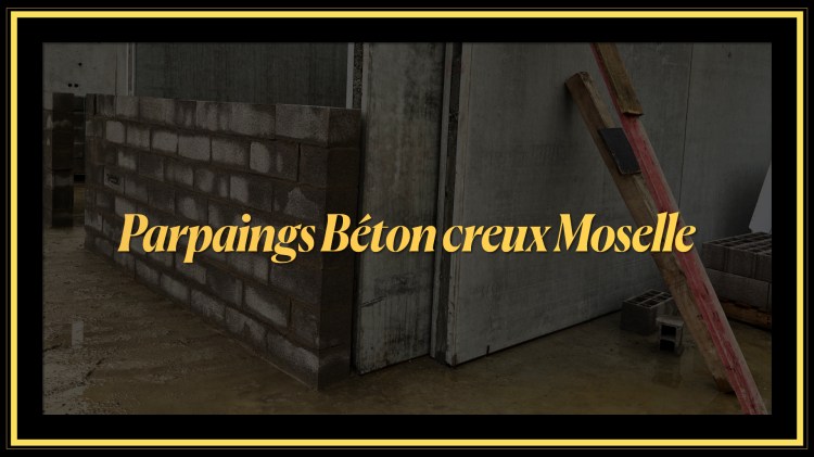 Pose de parpaings béton creux sur chantier industriel en Moselle – maçonnerie gros œuvre