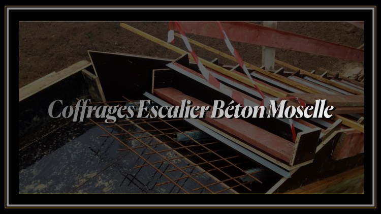 Coffrage technique d'un escalier en béton armé réalisé par BT Construction, expert gros œuvre à Metz, Moselle.