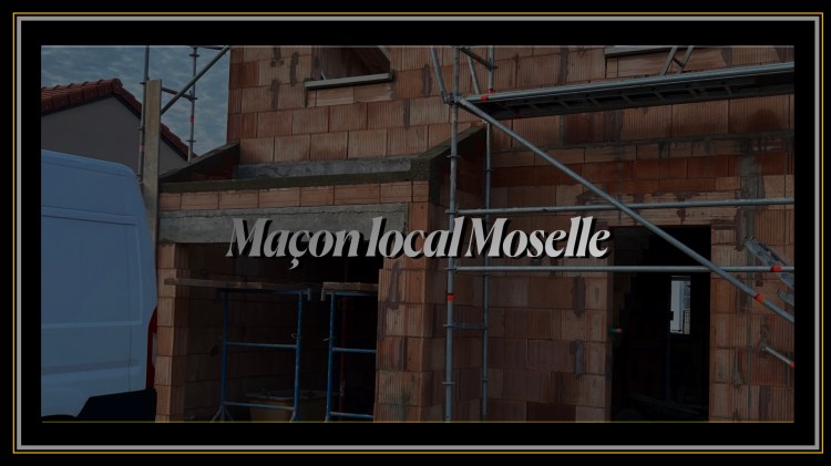 Maçon en Moselle réalisant de BT Construction une maison individuelle en brique isolante