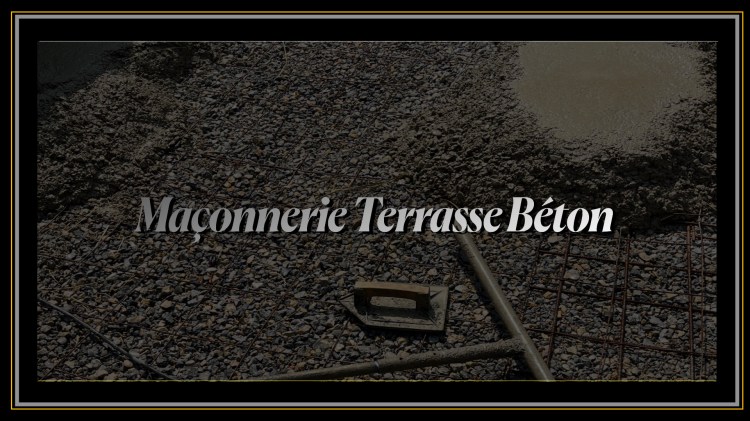 Terrasse en béton armé en cours de réalisation par une équipe de maçonnerie professionnelle.