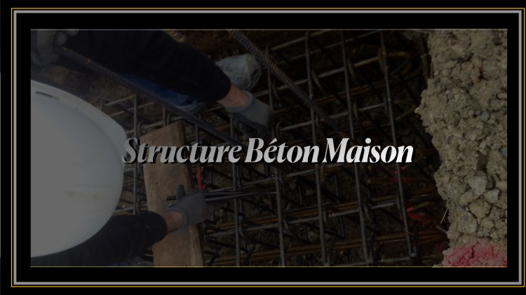 Structure béton maison en cours de réalisation par BT Construction